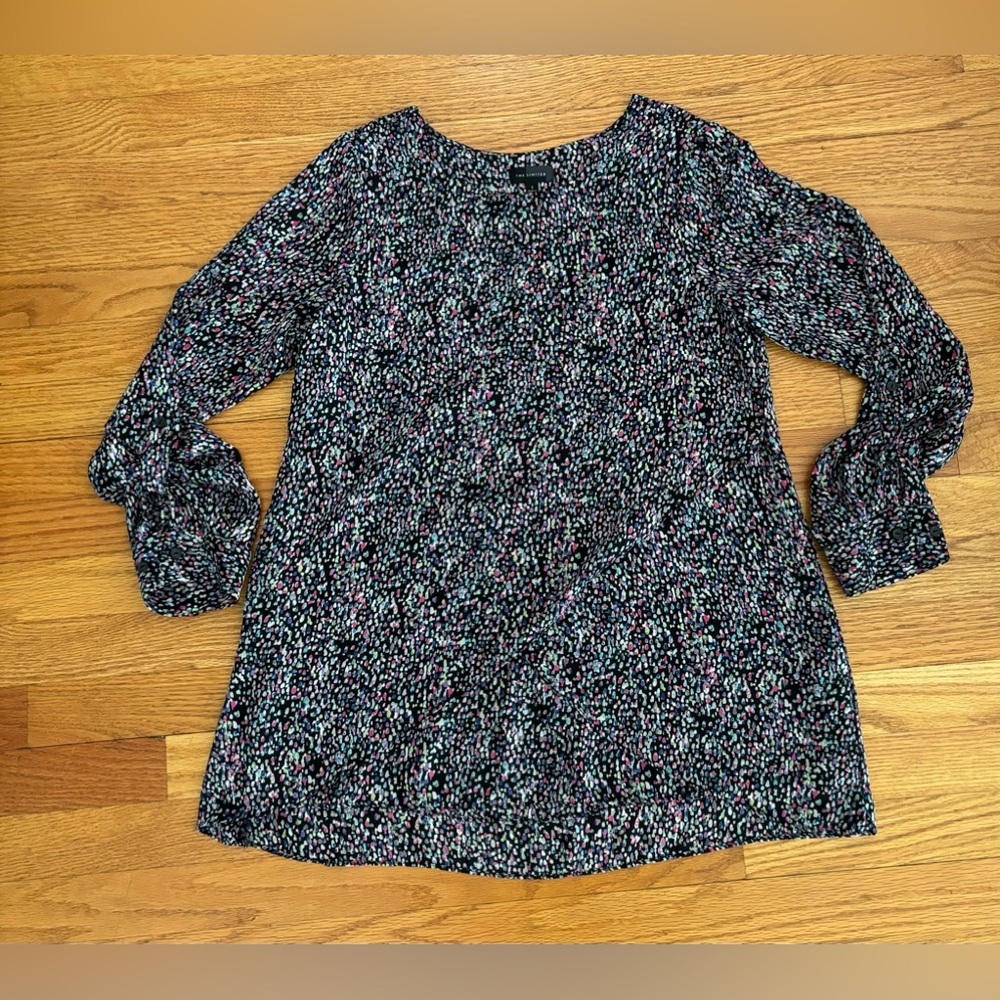 The Limited Blouse Women’s Small Multicolored Speckled Top Long Sleeve Shirt